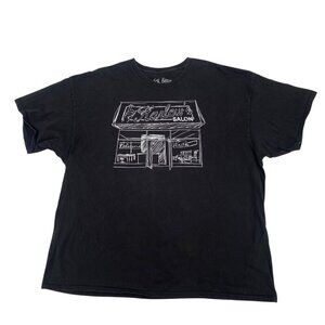 Jack Harlow Harlows's Salon Sketch White Tag Black T-Shirt Shirt Size XXL